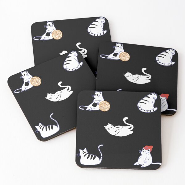 Item preview, Bunch Of Lazy Cats Pack In Black designed and sold by LuckyKermit.