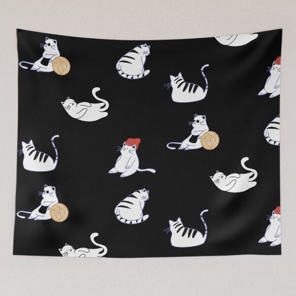 Item preview, Bunch Of Lazy Cats Pack In Black designed and sold by LuckyKermit.