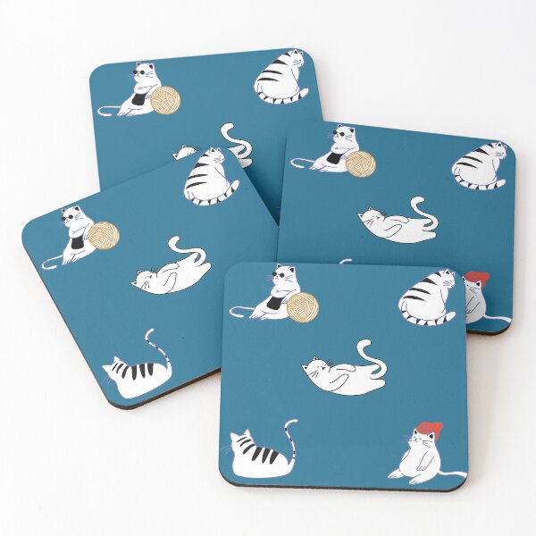 Item preview, Bunch Of Lazy Cats Pack In Blue designed and sold by LuckyKermit.