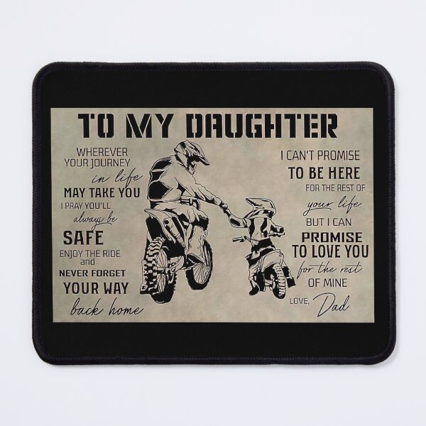 Item preview, Motocross To My Daughter Wherever Your Journey In Life - Dad And Daughter dirt bike designed and sold by HerBertTeee.