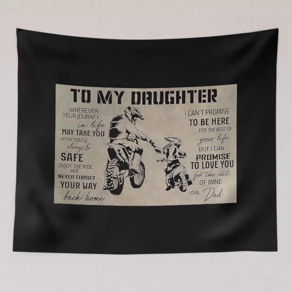 Item preview, Motocross To My Daughter Wherever Your Journey In Life - Dad And Daughter dirt bike designed and sold by HerBertTeee.