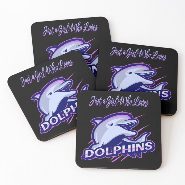 Item preview, Just a Girl Who Loves Dolphins Cute Cartoon Design designed and sold by Paula Helit.