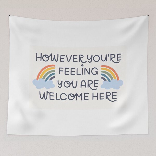 Item preview, However You're Feeling You Are Welcome Here designed and sold by HerBertTeee.