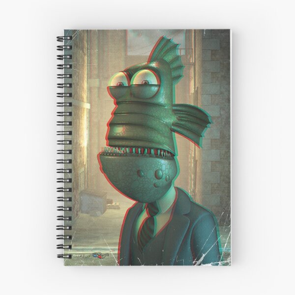Item preview, The Gill Man Anaglyph 3d pop-art illustration designed and sold by 3dPopArt.