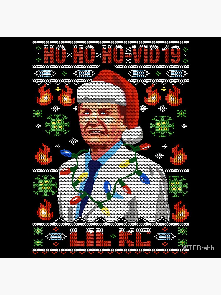 Thumbnail 4 of 4, Pillow, COVID-19 Ugly Christmas Sweater Design The Wind Of God Preacher WTFBrahh designed and sold by WTFBrahh.