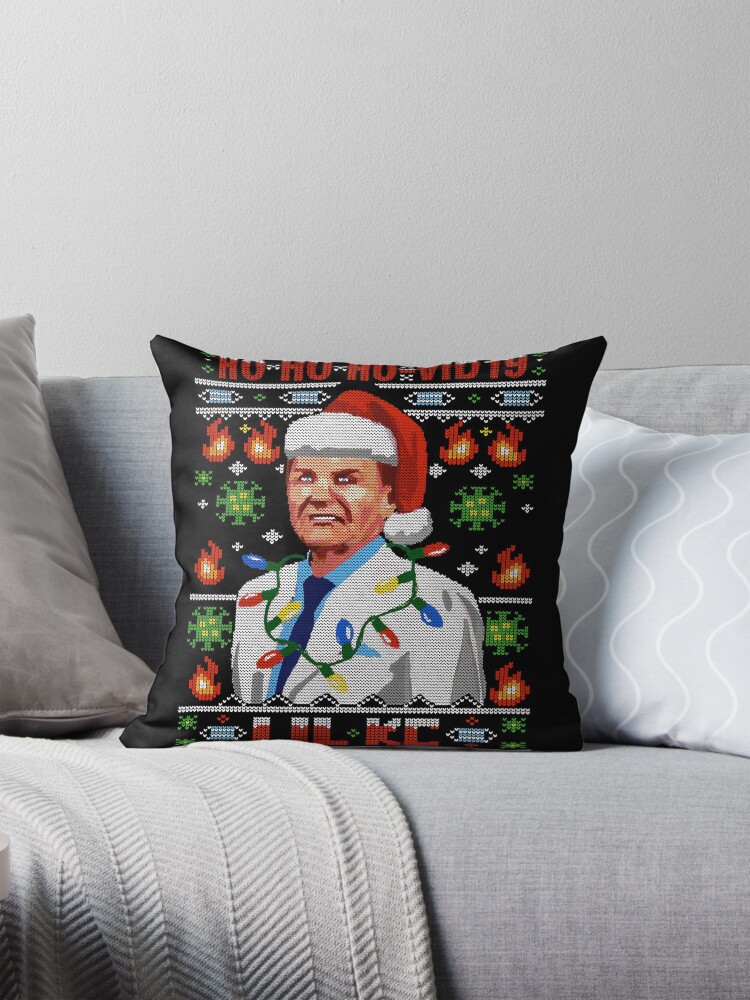 Thumbnail 1 of 4, Pillow, COVID-19 Ugly Christmas Sweater Design The Wind Of God Preacher WTFBrahh designed and sold by WTFBrahh.