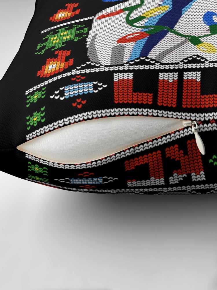 Thumbnail 2 of 4, Pillow, COVID-19 Ugly Christmas Sweater Design The Wind Of God Preacher WTFBrahh designed and sold by WTFBrahh.