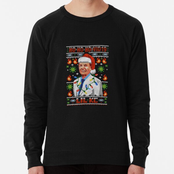 COVID-19 Ugly Christmas Sweater Design The Wind Of God Preacher WTFBrahh Lightweight Sweatshirt
