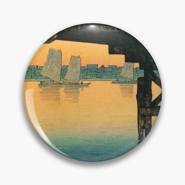 Item preview, Kaminohashi Bridge at Fukagawa by Kawase Hasui Japanese Art designed and sold by tjj68.