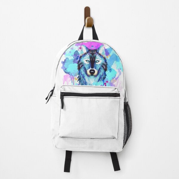 Item preview, Wolf Watercolor, Wolf Painting, Colorful Wolf, Artistic Wolf, Wolf Art, Cheerful Colors designed and sold by RomanDigitalArt.