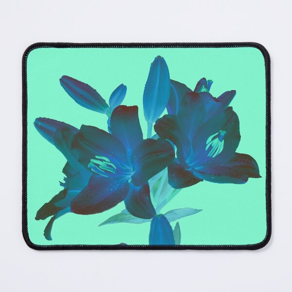Item preview, Lillies on AquaMenthe coloured background designed and sold by Alternative Perspectives.