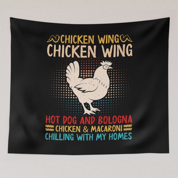 Item preview, Chicken wing hotdogs and bologna chicken and macaroni chillin with my homies designed and sold by pnkpopcorn.