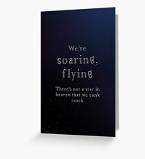 Breaking Free (High School Musical) Greeting Card