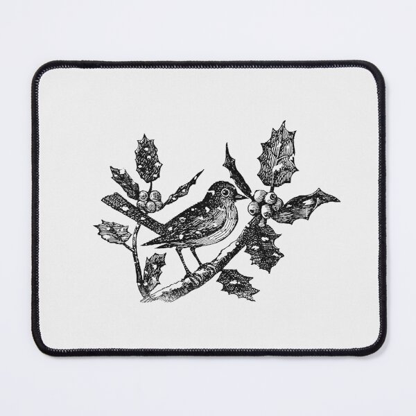 Item preview, Vintage winter bird etching illustration from The Baby's Museum designed and sold by Designedbysm.