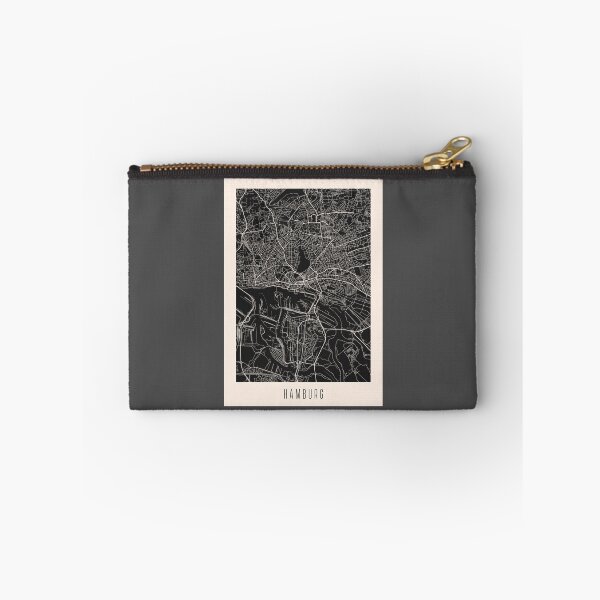 Item preview, Hamburg City Downtown Street Map Dark designed and sold by Teecha.
