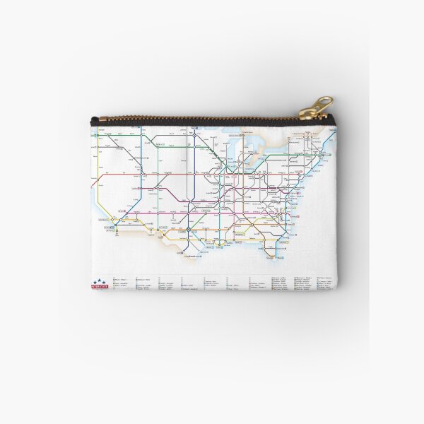 Item preview, U.S. Interstate Highways as a Subway Map designed and sold by Cameron Booth.