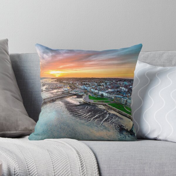 Ryde Sunrise Isle Of Wight Throw Pillow