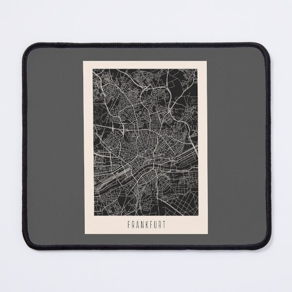Item preview, Frankfurt City Downtown Street Map Dark designed and sold by Teecha.