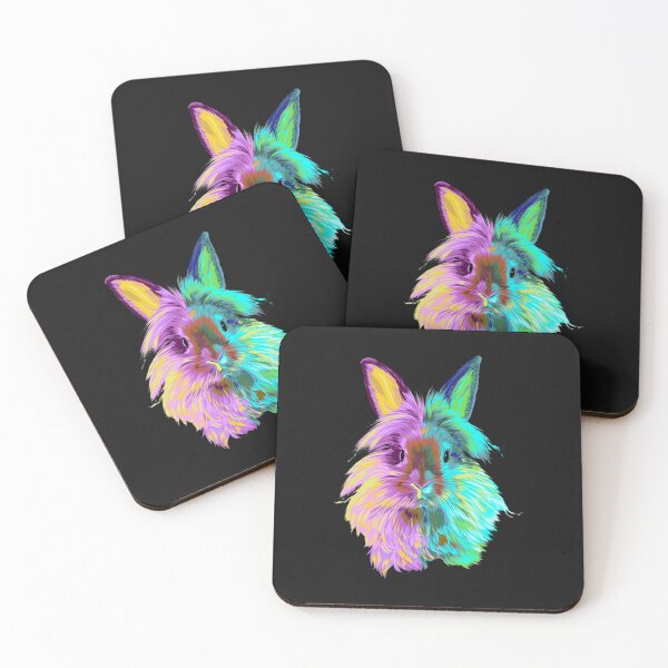 Item preview, Colourful Lionhead Rabbit Sticker designed and sold by JosephStuart.