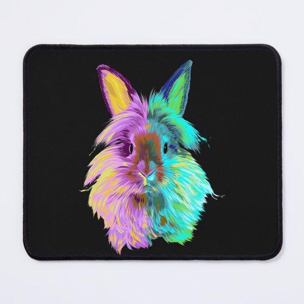 Item preview, Colourful Lionhead Rabbit Sticker designed and sold by JosephStuart.