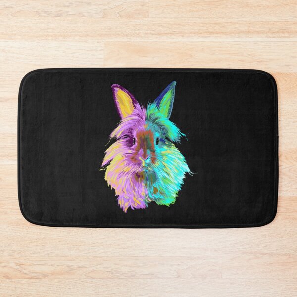 Item preview, Colourful Lionhead Rabbit Sticker designed and sold by JosephStuart.
