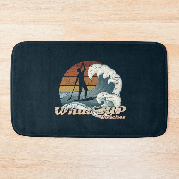 Item preview, What’SUP BEACHES Casual Retro Wave Surfer Stand Up Paddle designed and sold by Skizzenmonster.
