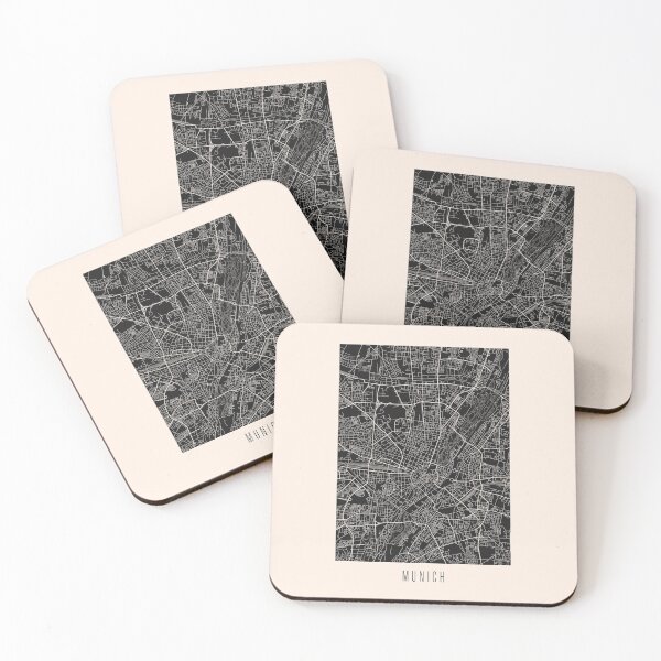 Item preview, Munich City Downtown Street Map Dark designed and sold by Teecha.