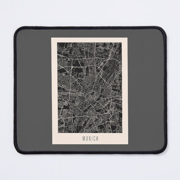 Item preview, Munich City Downtown Street Map Dark designed and sold by Teecha.