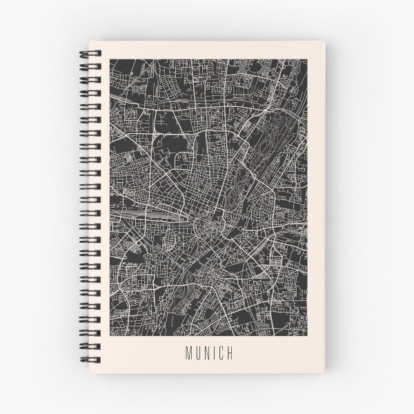Item preview, Munich City Downtown Street Map Dark designed and sold by Teecha.