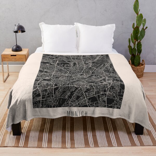 Item preview, Munich City Downtown Street Map Dark designed and sold by Teecha.