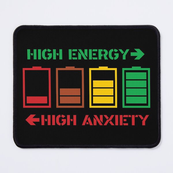 Item preview, Battery Power - High Energy and High Anxiety designed and sold by Rhu Creations.