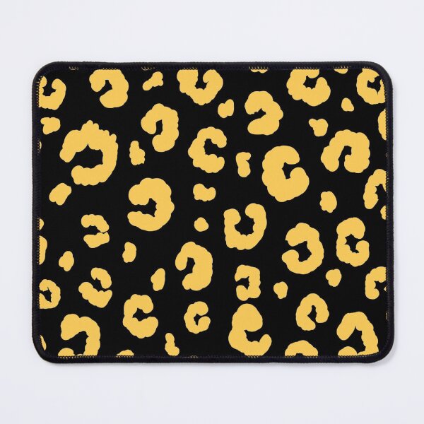Item preview, Yellow Leopard Print on Black designed and sold by GasconyPassion.