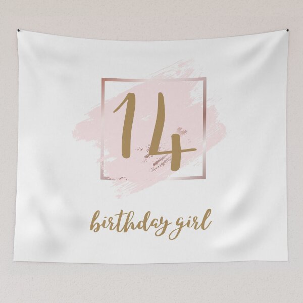 Item preview, 14th Birthday Girl - Fourteenth Birthday Celebration Design designed and sold by Partypumpkin.
