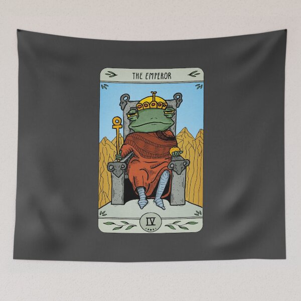 Item preview, Frog Tarot - The Emperor designed and sold by agrapedesign.