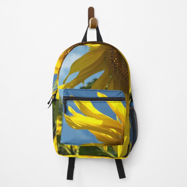 Item preview, Elegantly Ragged Big Yellow Sunflower In Blue Sky designed and sold by DEC02.