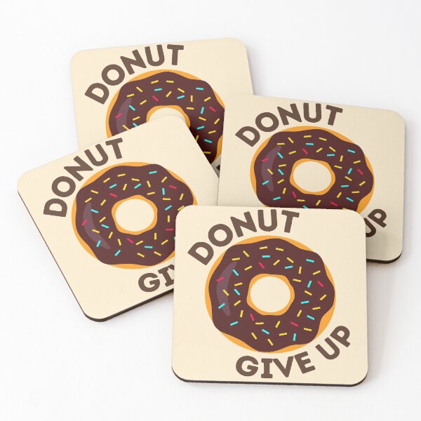 Item preview, Donut Give Up designed and sold by ArtsySaturn.