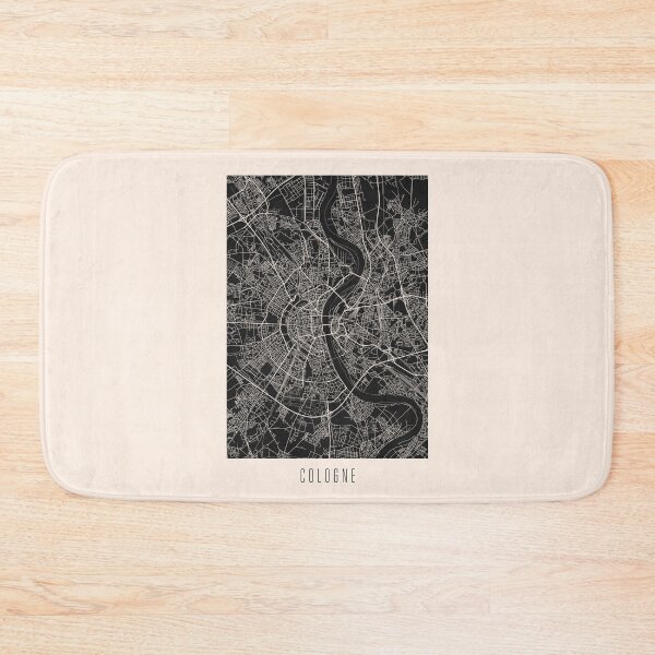 Item preview, Cologne City Street Map Dark designed and sold by Teecha.