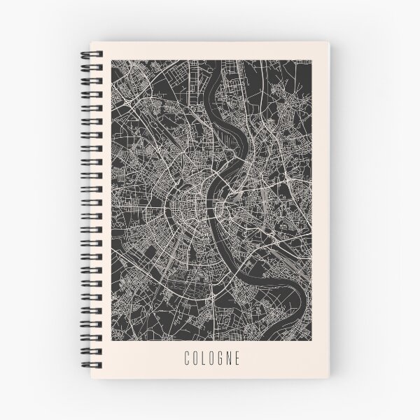 Item preview, Cologne City Street Map Dark designed and sold by Teecha.