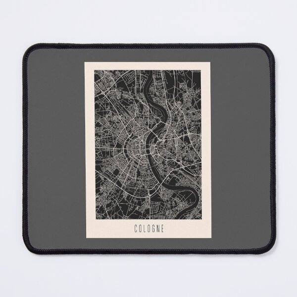 Item preview, Cologne City Street Map Dark designed and sold by Teecha.