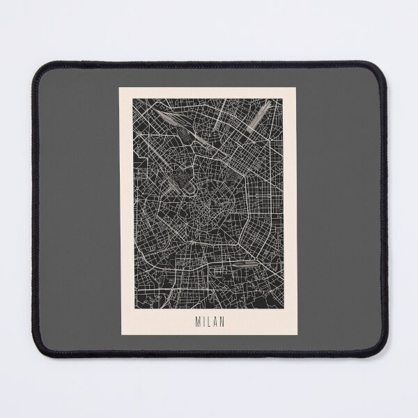 Item preview, Milan City Street Map Dark designed and sold by Teecha.