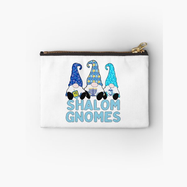 Item preview, Shalom Gnome 3 Hanukkah Gnomes Elves Cute Blue Dreidel Hats designed and sold by funnytshirtemp.