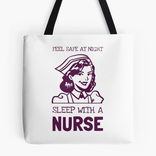 Item preview, Feel safe at night - Sleep with a nurse - Funny nurse  designed and sold by Dvzshirts.