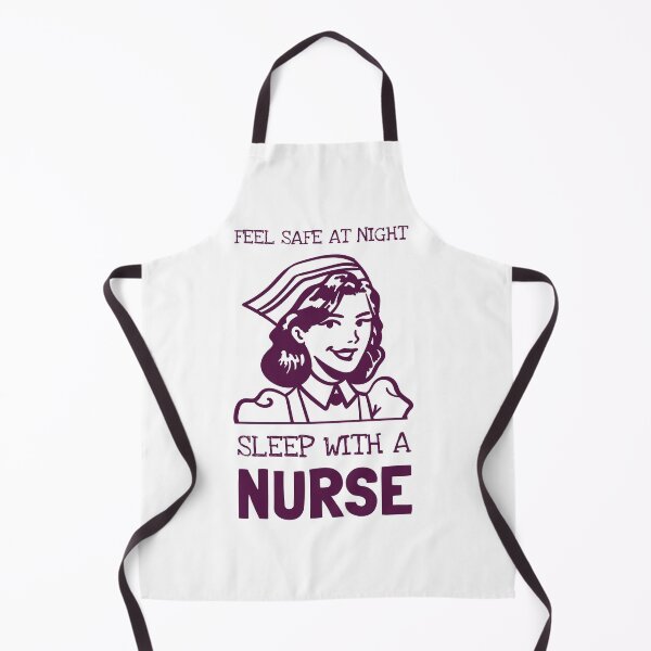 Item preview, Feel safe at night - Sleep with a nurse - Funny nurse designed and sold by Dvzshirts.