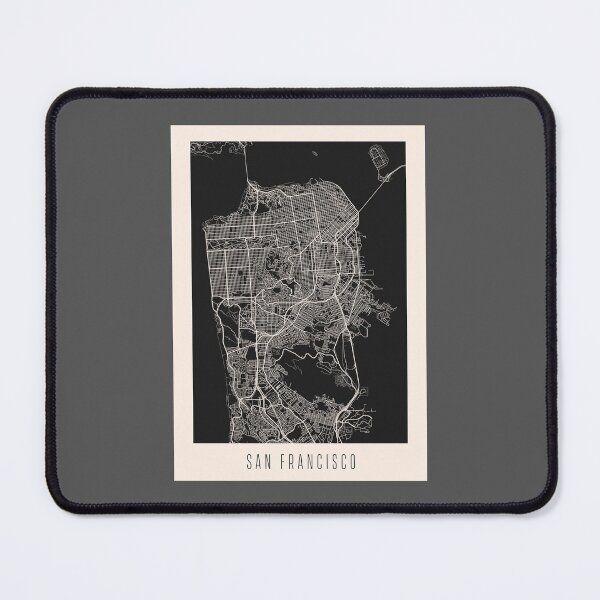 Item preview, San Francisco City Street Map Dark designed and sold by Teecha.