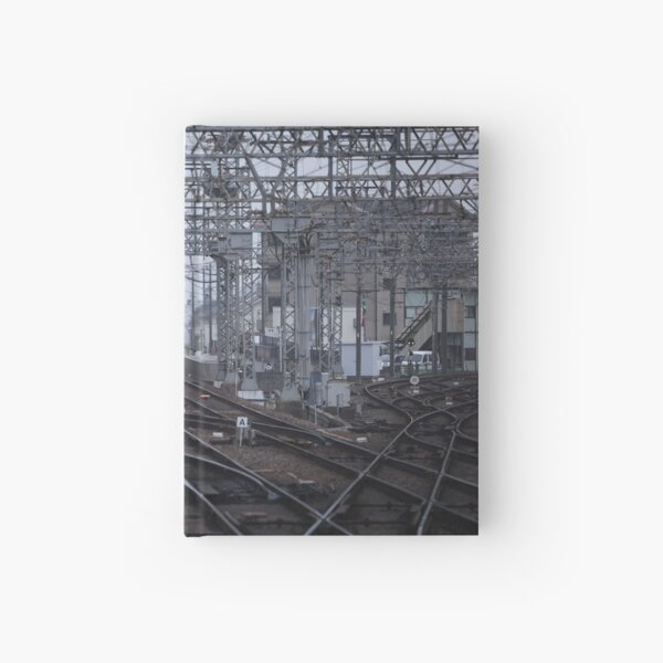 Saidaji train tracks Hardcover Journal