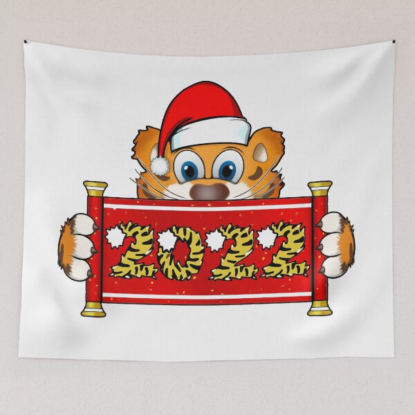 Item preview, Tiger 2022 /New Year Cartoon tiger / Christmas 2022 designed and sold by saf-saf.