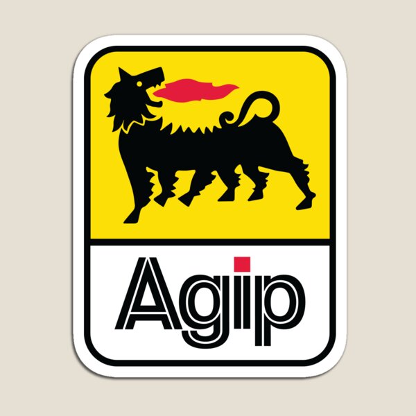 Item preview, AGIP Lubrifiants Logo 1968 – 1998 designed and sold by fmDisegno.