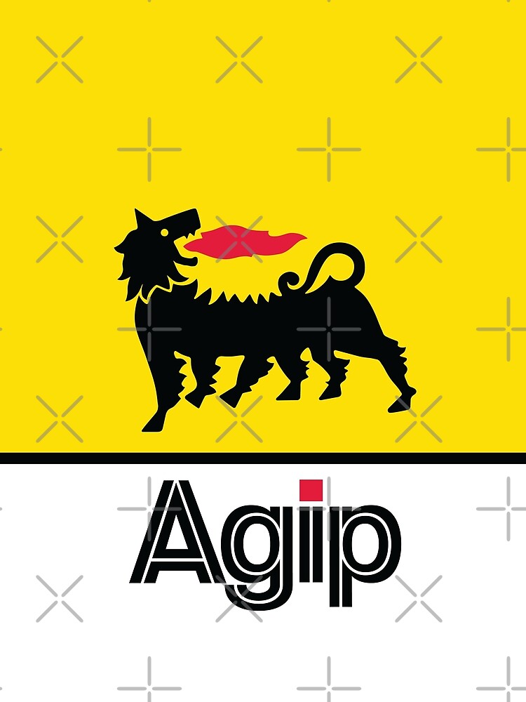 Thumbnail 5 von 5, Grafik T-Shirt, AGIP Lubricants Logo 1968 – 1998 designt und verkauft von fmDisegno.