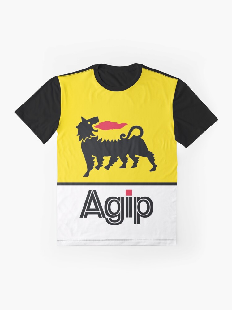 Thumbnail 4 von 5, Grafik T-Shirt, AGIP Lubricants Logo 1968 – 1998 designt und verkauft von fmDisegno.