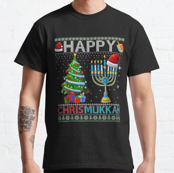 Item preview, Happy Chrismukkah Jewish Christmas Hanukkah Chanukah T-Shirt designed and sold by hoangminhsang.